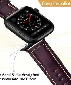 Watch Leather Band, Vintage Strap Wristbands for Apple Watches