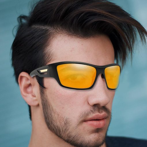 Polarized Sports Sunglasses Driving Glasses Tr90 Unbreakable Frame Shatter-proof Lens Unisex