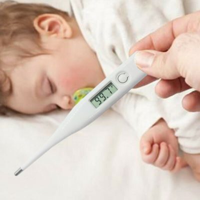 Digital LCD Oral | Armpit | Rectal Thermometer - White Cap