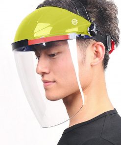 Face Shield | Anti-Scratch & Anti-Fog Professional Coated Clear Lens | Premium Headgear