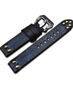 Studded Handmade Leather Watch Band Watch Strap Crazy Cow Studded Apple Watch Band