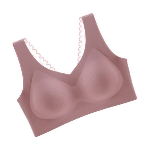 Seamless Leisure Bras for Women - Thin Soft Comfy Daily Bras with Removable Pads
